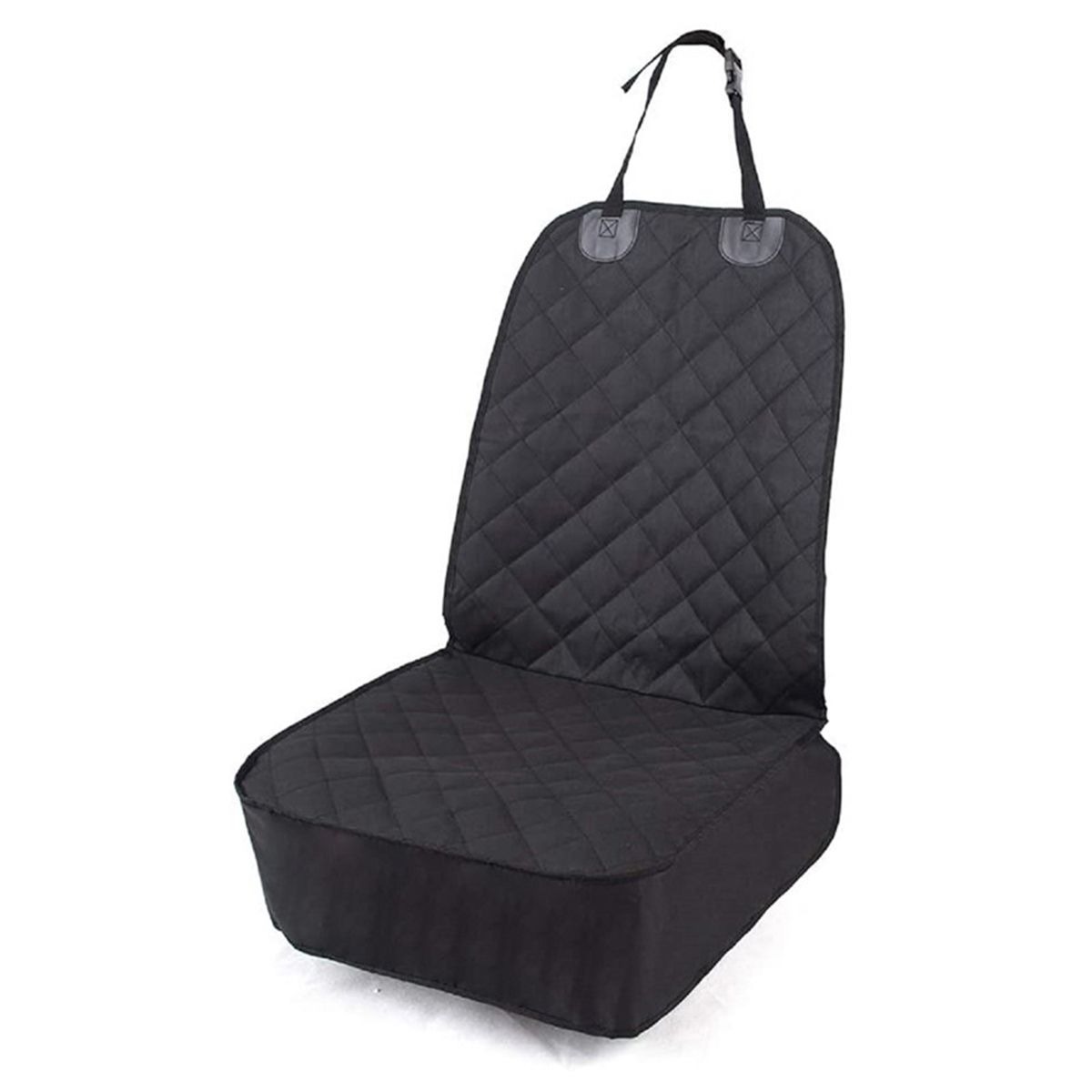 Pet Front Car Seat Protector with Non-Slip Backing - Black