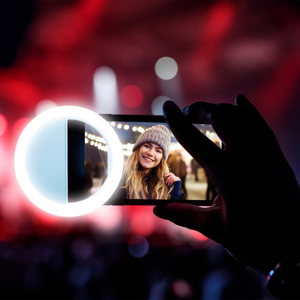 Phone Clip Selfie Ring Light -Blue variant image 4