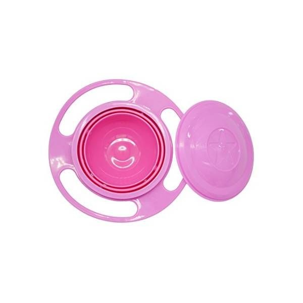 Pink Universal 360° Gyro Anti-Spill Bowl variant image 2