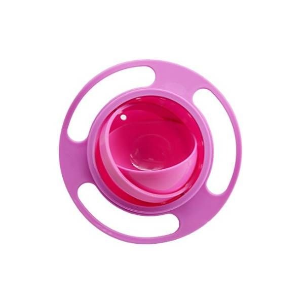Pink Universal 360° Gyro Anti-Spill Bowl variant image 3