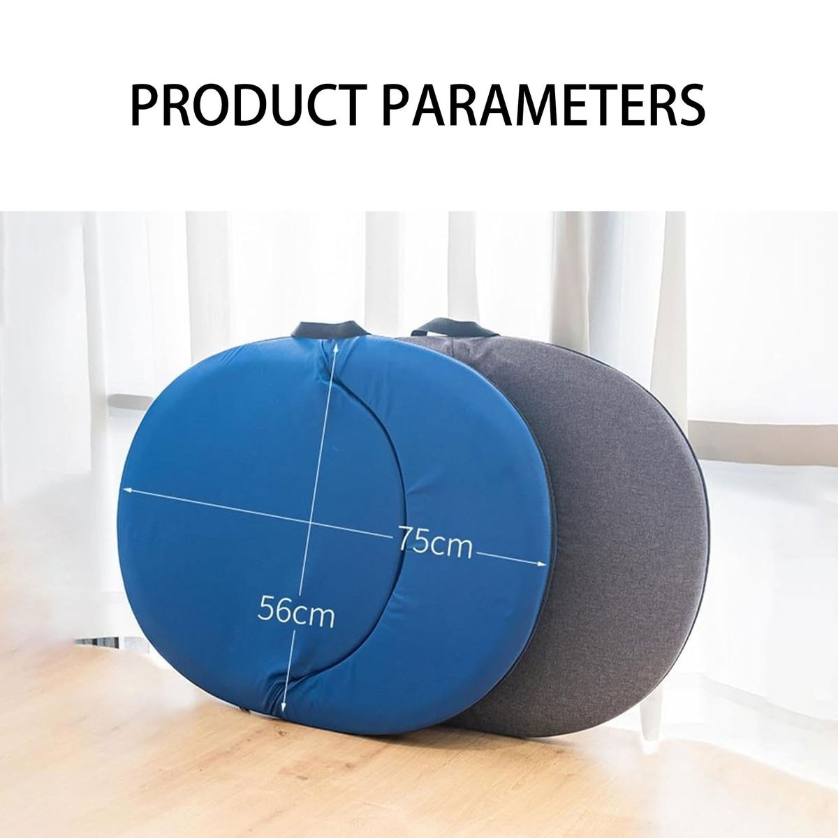 Portable 5-Position Adjustable Back Support Rest - Blue variant image 4