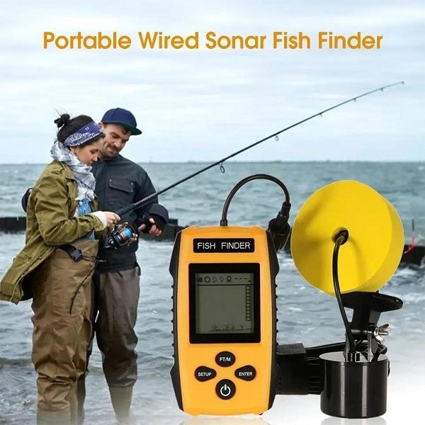Portable Handheld Fish Finder with LCD Display & Sonar Depth Sensor variant image 2