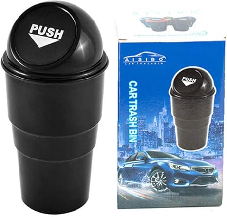 Portable Mini Car Trash Can with Lid variant image 2