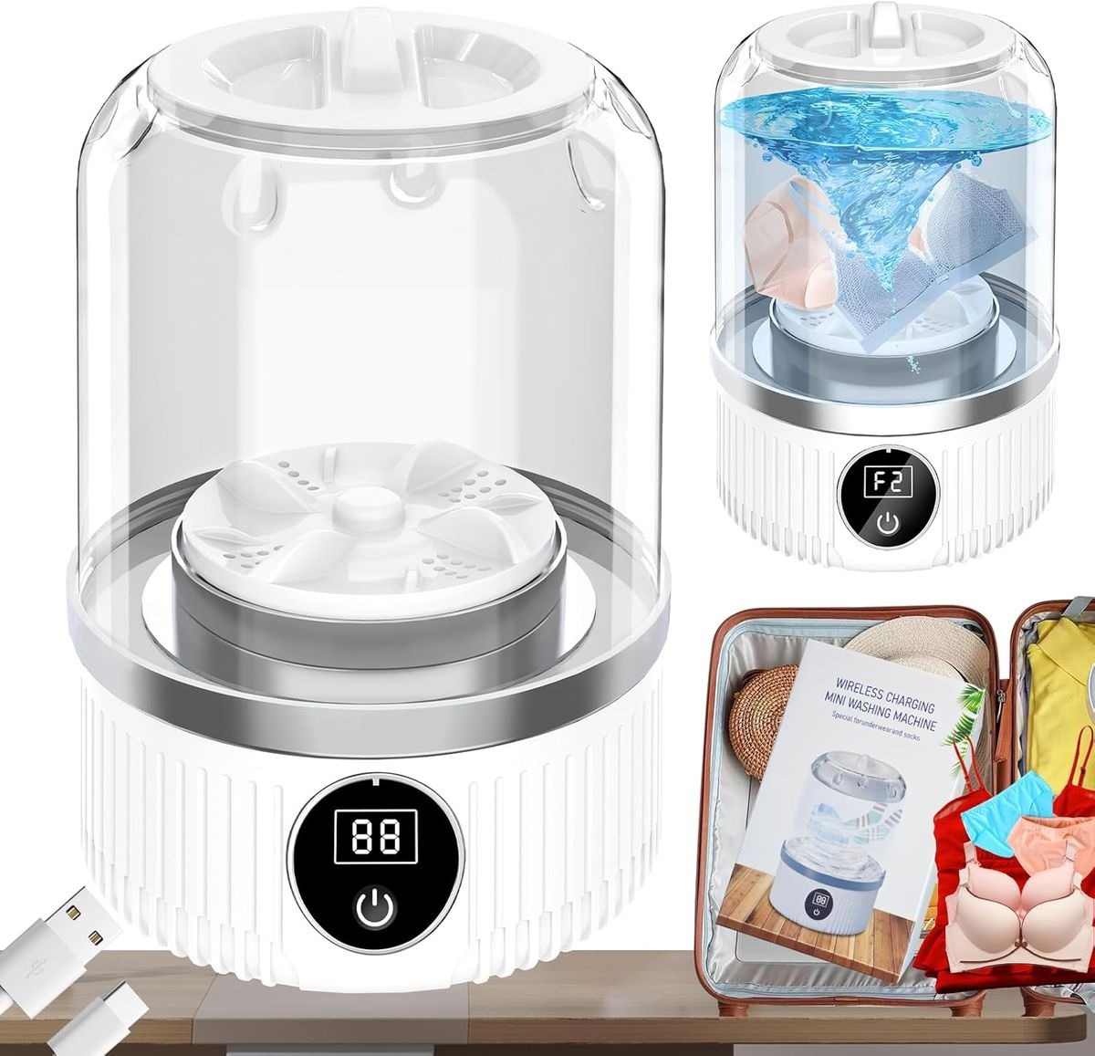 Portable Mini Rechargeable Washing Machine variant image 4