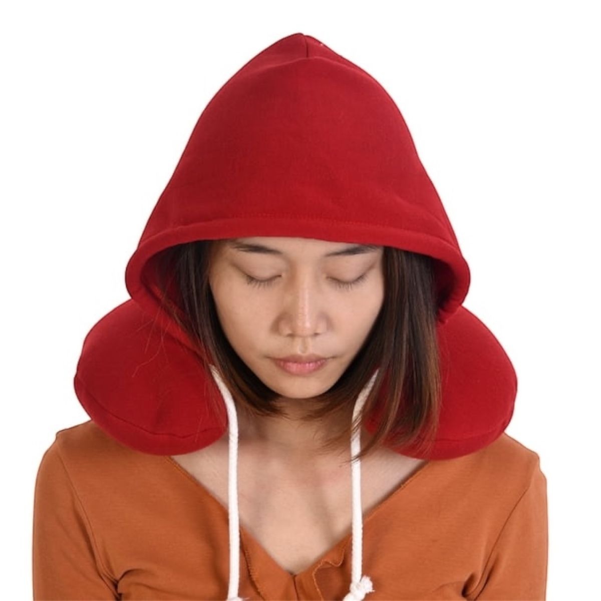 Portable Neck & Head Support Pillow for Travel - Red variant image 4