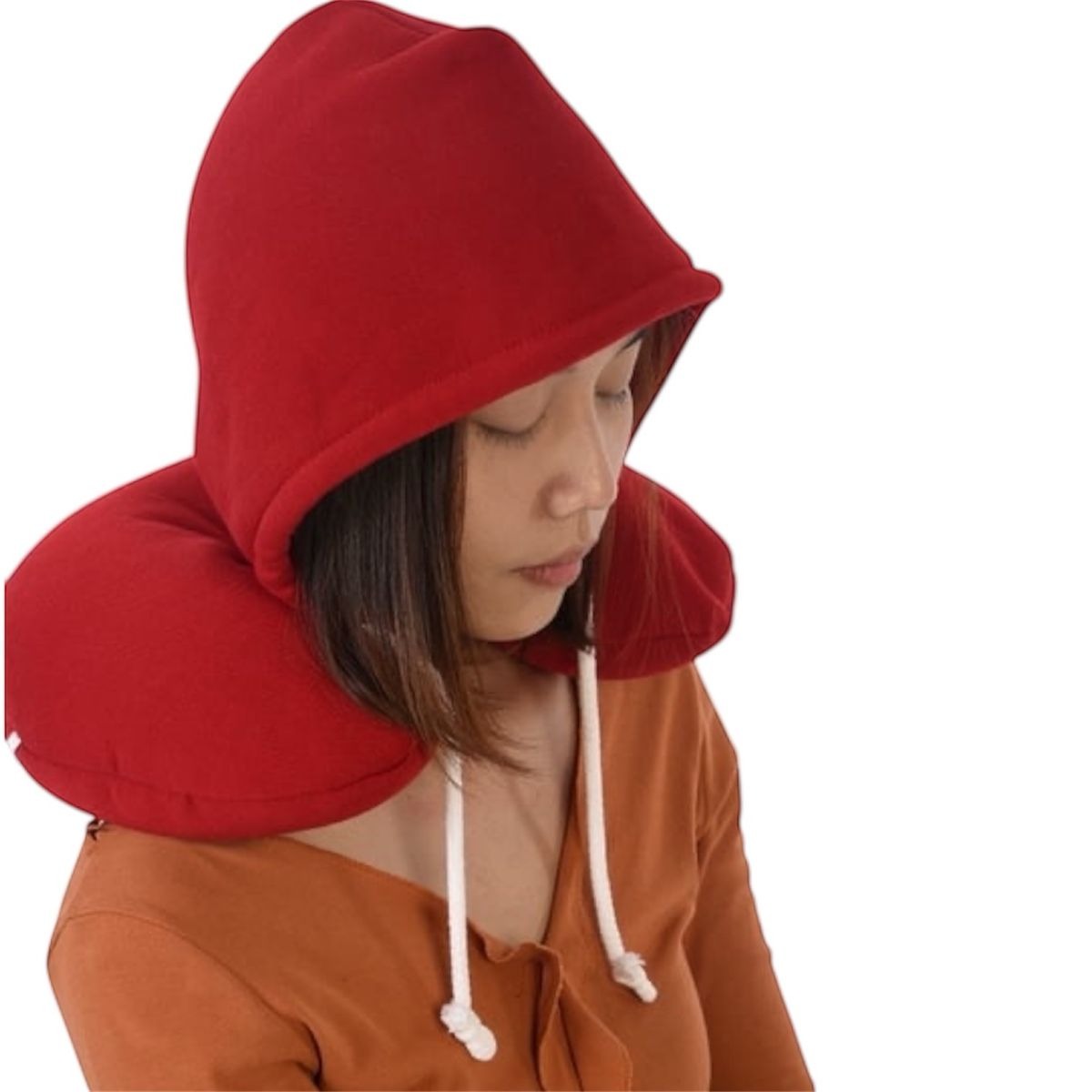 Portable Neck & Head Support Pillow for Travel - Red variant image 5