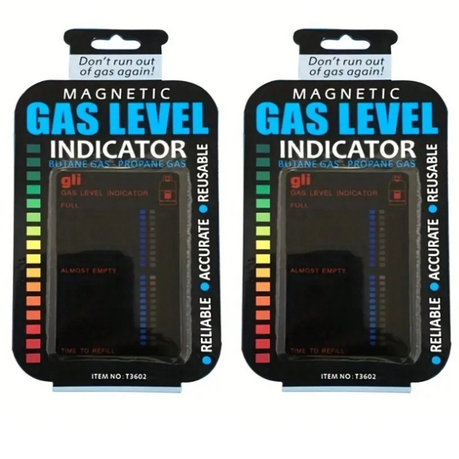 Propane-Butane Gas Magnetic Level Indicator, 2-Pack