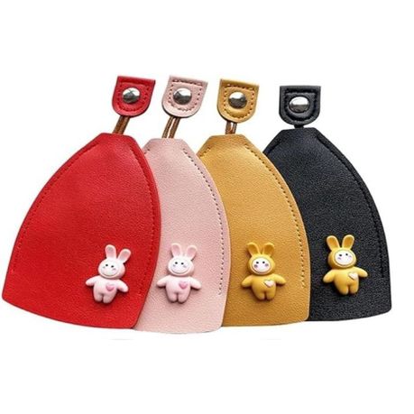 PU Leather Portable Car Key Organizer -4PCS