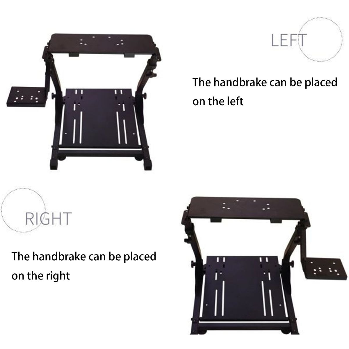 Racing Simulator Steering Wheel Stand with Gear Shifter & Pedal Mount variant image 2
