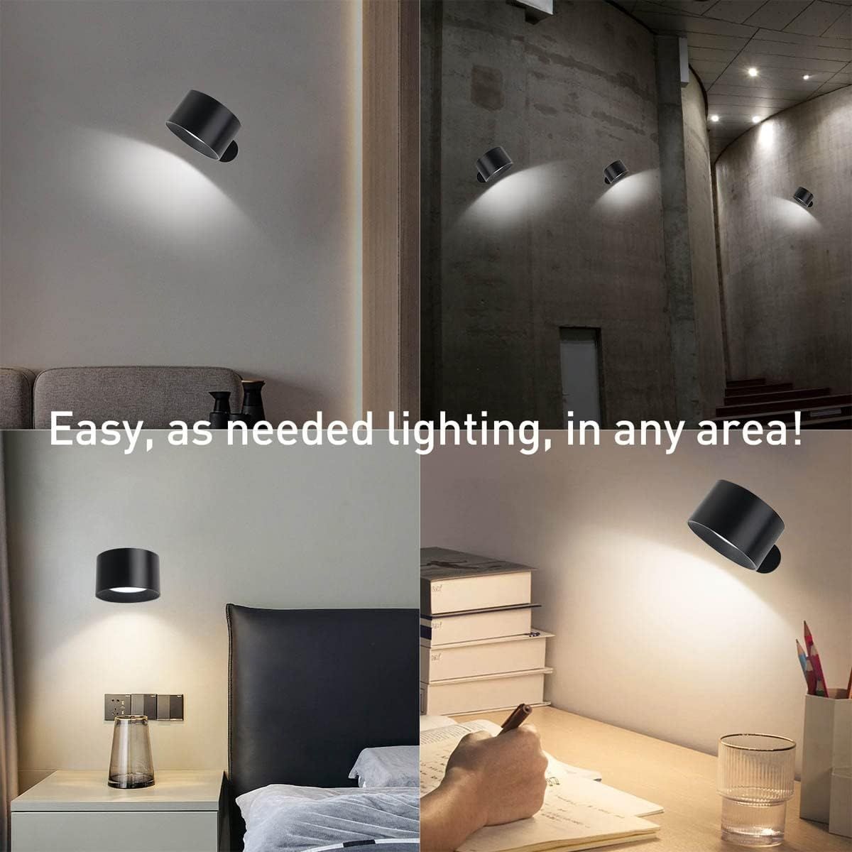Rechargeable Indoor Wall Light with Remote Control, 1.8W variant image 5