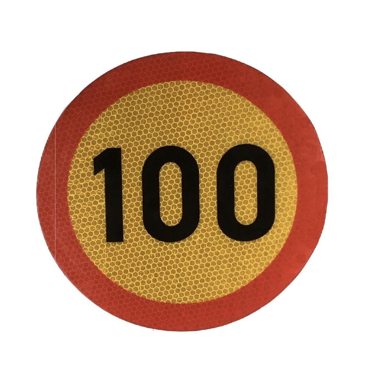 Reflective 100 km/h Speed Sign Sticker