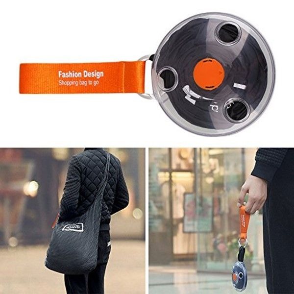 Roll UP Portable Shopping Bag -Black variant image 2