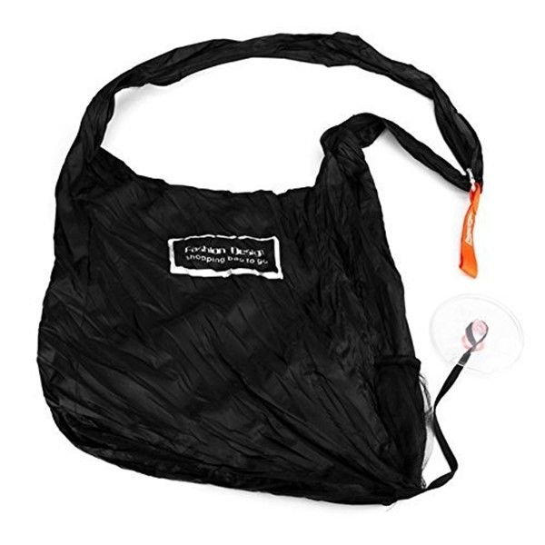 Roll UP Portable Shopping Bag -Black variant image 3