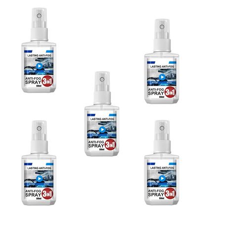Set Of 5 Automotive Window Glass Anti-fog Spray