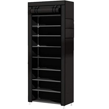 Shoe Rack Stand for Home Multipurpose Storage - black