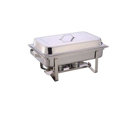 Stainless Steel 16 Liter Double Tray Chafing Dish - Leopard - Food Warmer
