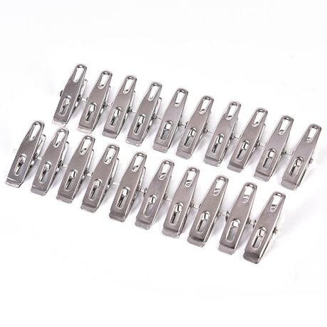 Stainless Steel Nonslip Multipurpose Clothing Clips - 4.5cm