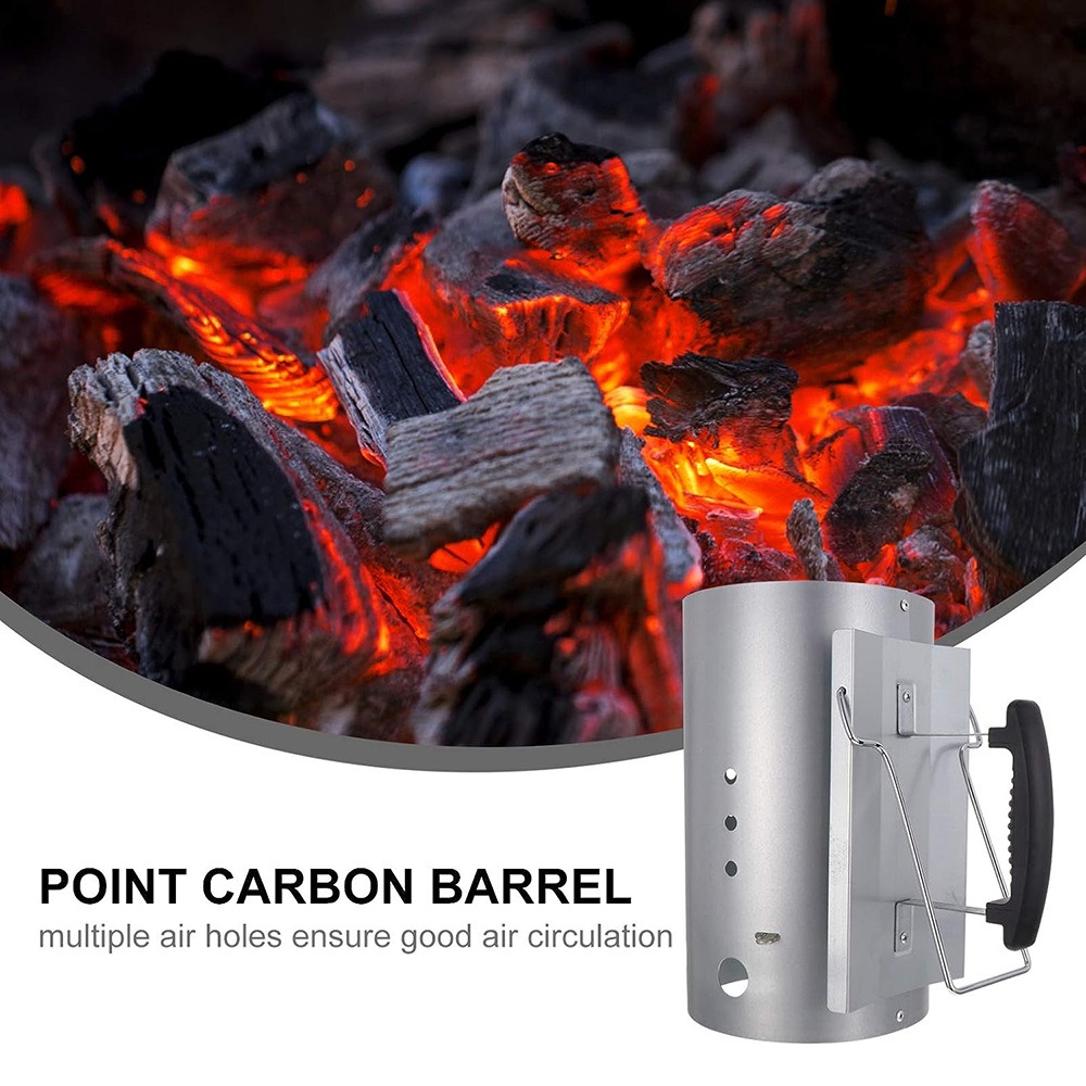 Stainless Steel Portable Charcoal Chimney Starter for BBQ Grill variant image 6