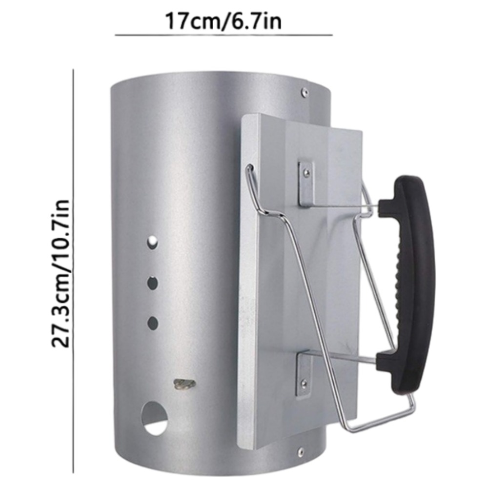 Stainless Steel Portable Charcoal Chimney Starter for BBQ Grill variant image 7