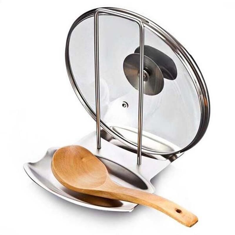 Stainless Steel Pot Lid & Pan Rack Stand variant image 5