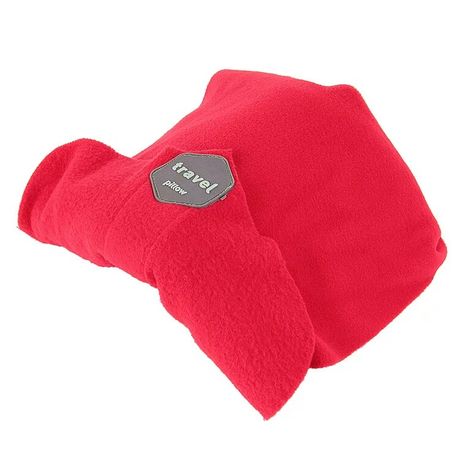 Super Soft Inflatable Neck Support Travel Pillow - Red