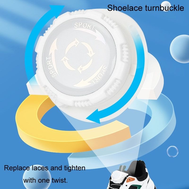 Swivel No-Tie Shoelace Buckles for Outdoor Shoes – White variant image 5