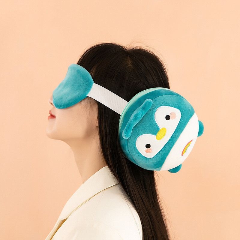 Travel 2-in-1 Neck & Eye Pillow - Green variant image 4