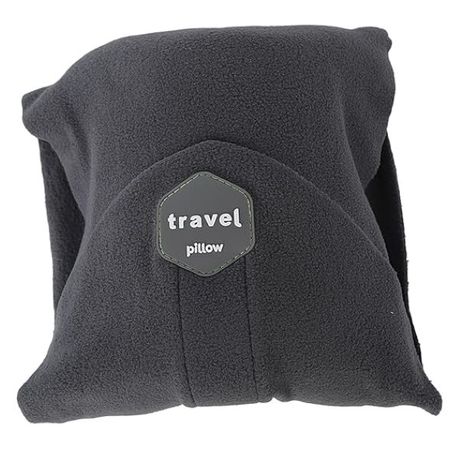 Travel Nap Pillow For Neck Support - Grey