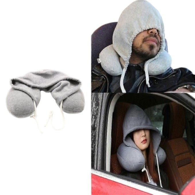 Travel Neck & Head Support Pillow - Grey variant image 3