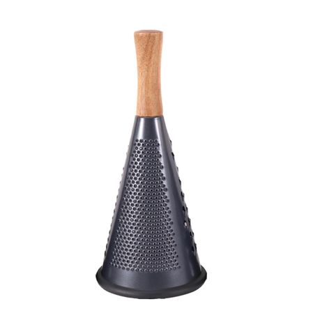 Triple Function Wood Handle Shredder Non-Slip Rubber Bottom Hand Held