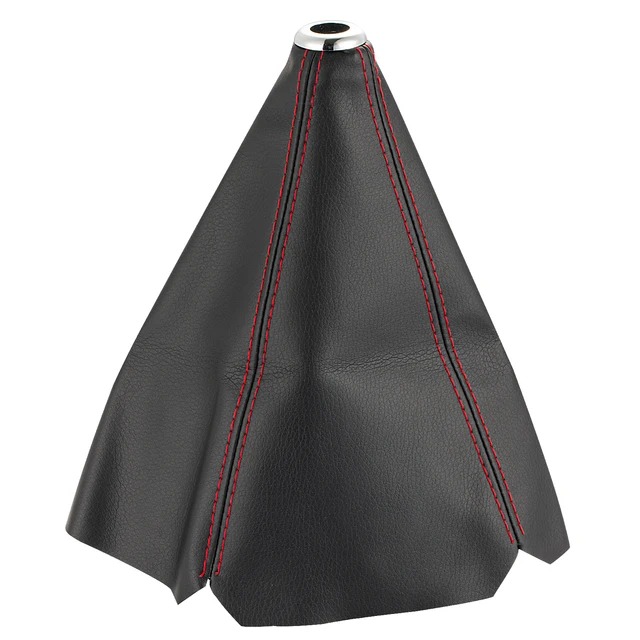 Universal Gear Shifter Boot Cover - Black & Red