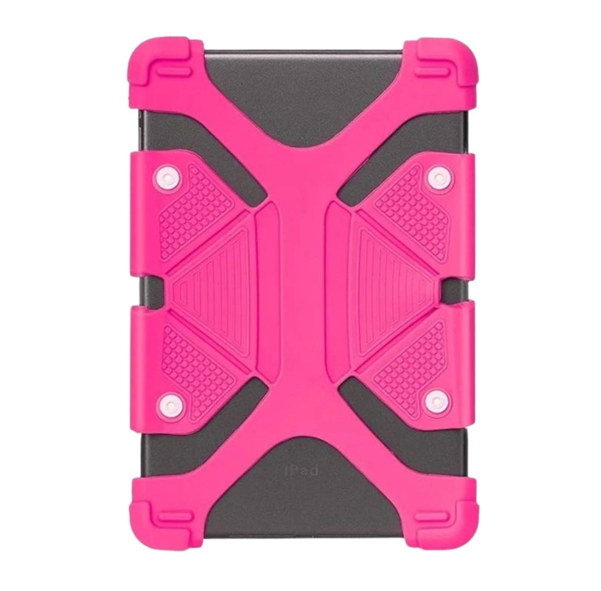 Universal Silicone Case and Stand For 8.9"- 12" Tablets -Pink