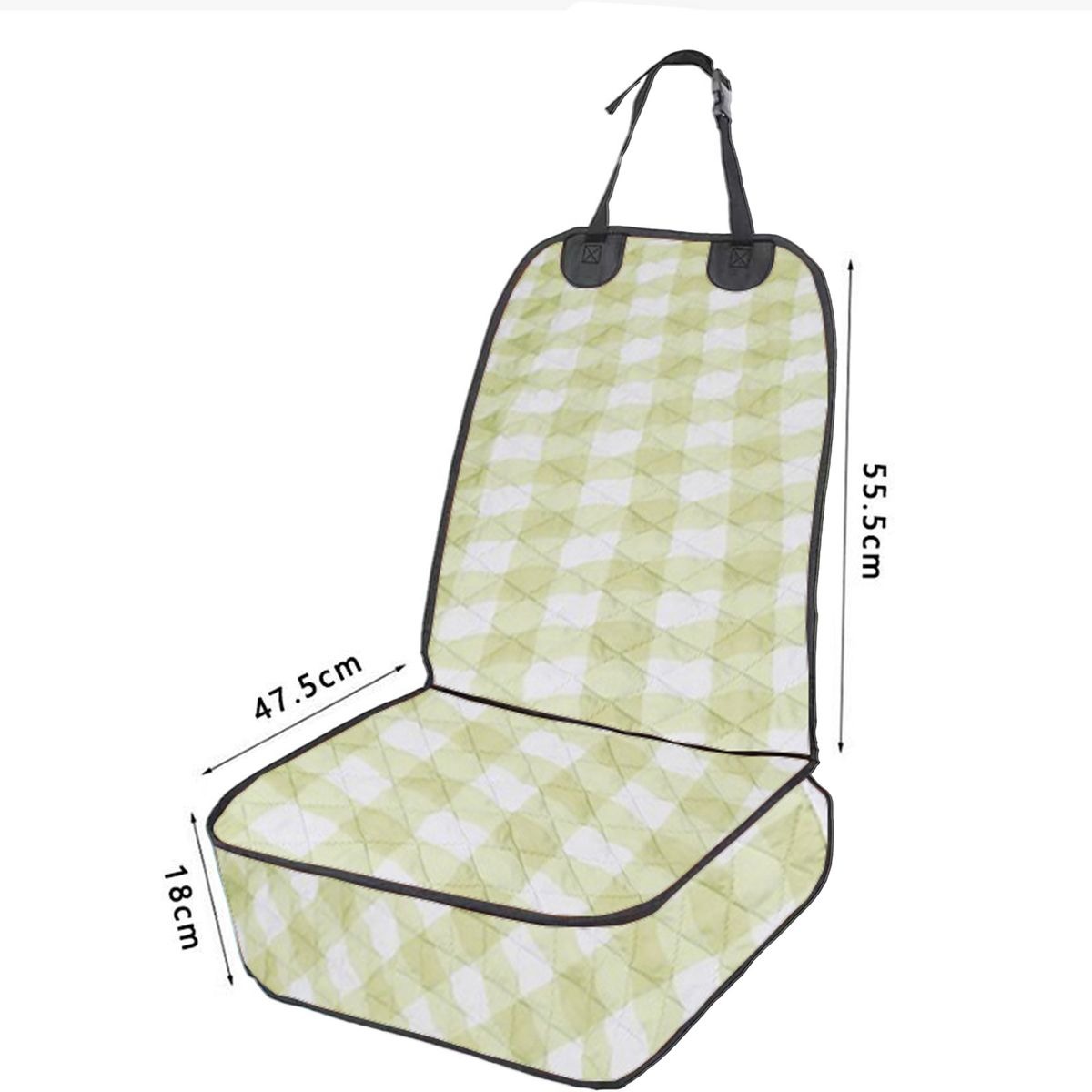 Universal Waterproof Pet Front Car Seat Protector - Green variant image 5