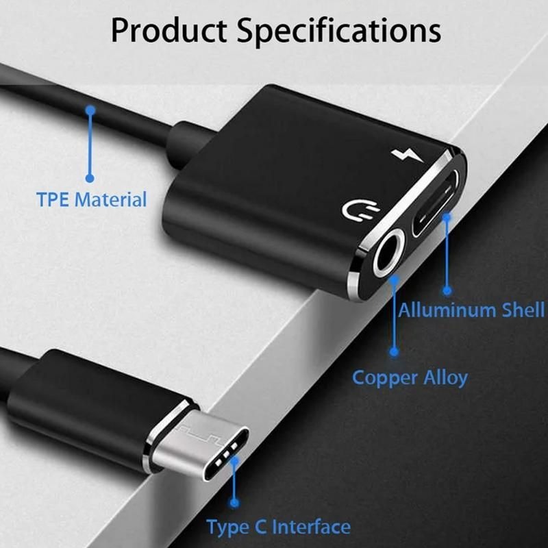 USB-C to 3.5mm AUX Adapter with PD Fast Charge Support variant image 3