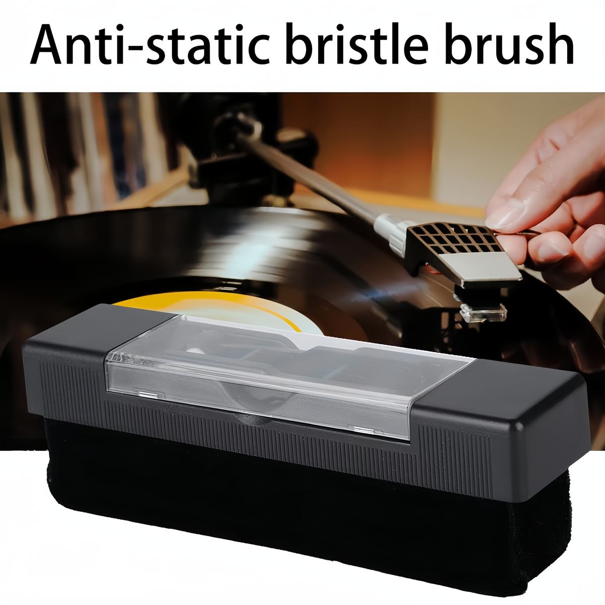 Vinyl Record Cleaning Brush – Anti-Static Dust Remover variant image 3