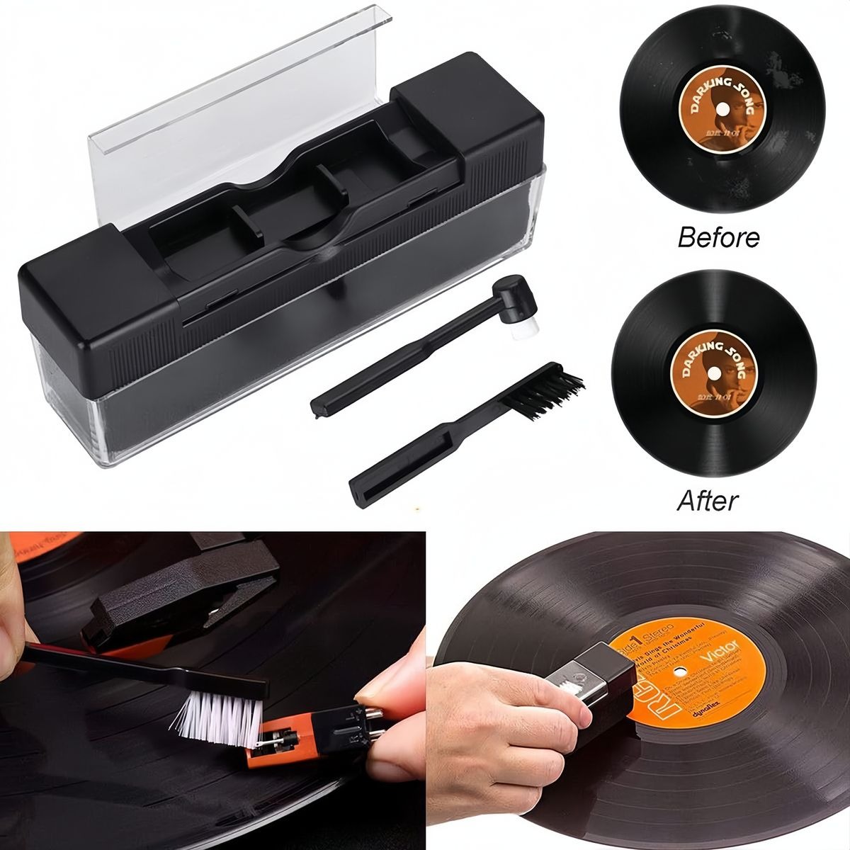Vinyl Record Cleaning Brush – Anti-Static Dust Remover variant image 4