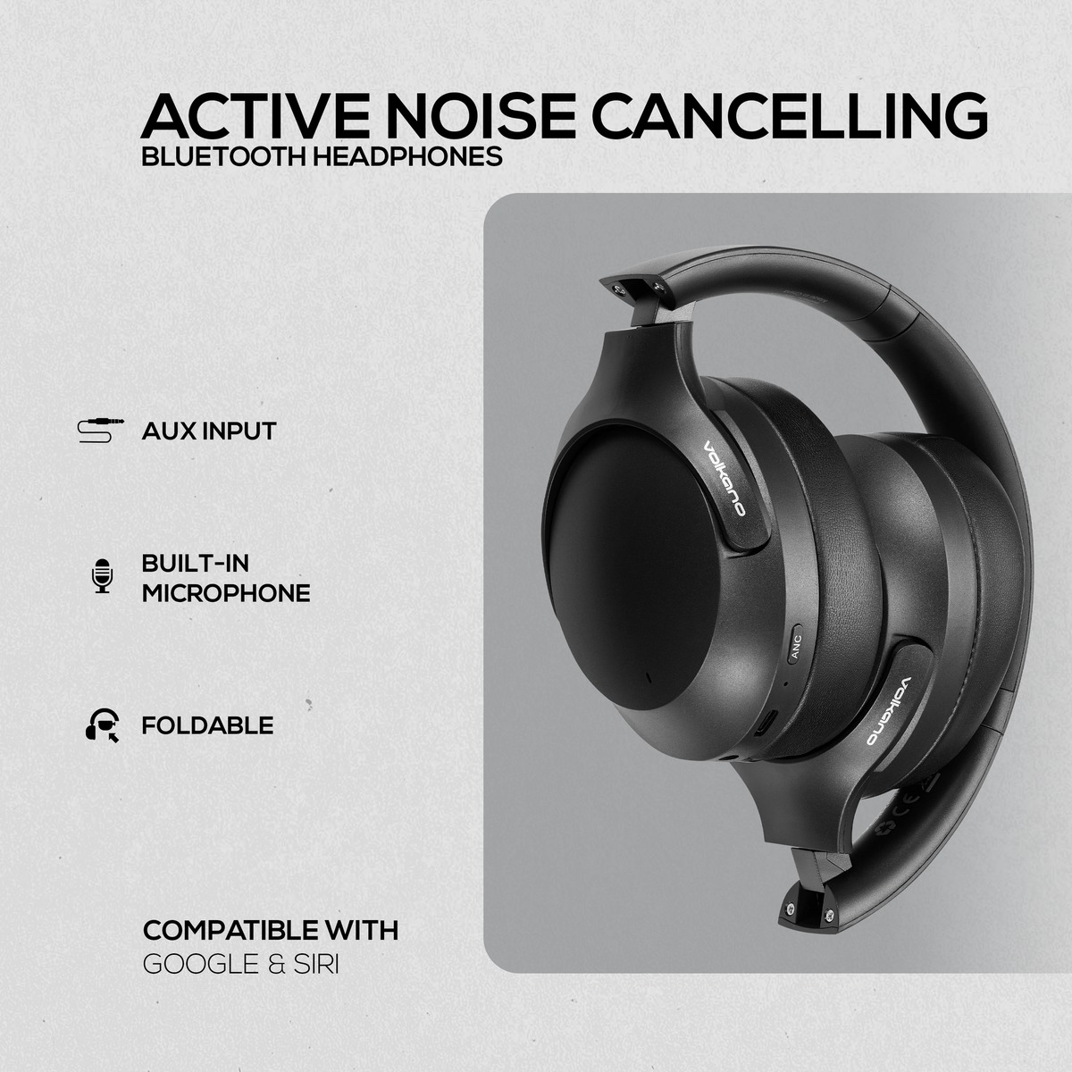 Volkano Odyssey Noise Cancelling Wireless Over-Ear Headphones variant image 3