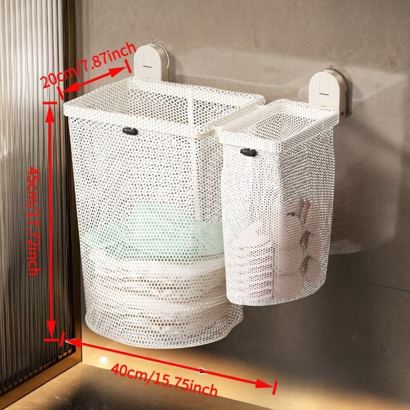 Wall-Mounted Waterproof Hanging Laundry Basket variant image 4