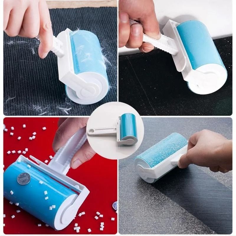 Washable Clothes Hair Sticky Roller - Blue variant image 3