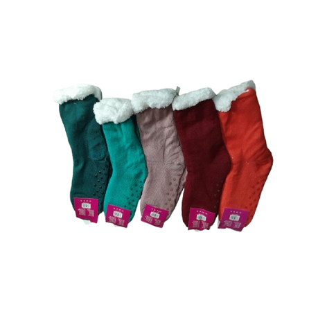 Women's House Socks with Non-Slip Sole - 5pairs