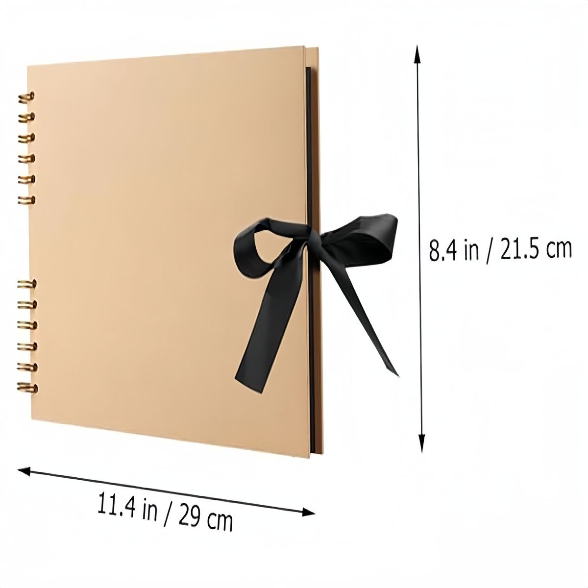 Yellow Kraft Paper 80-Page DIY Memory Book Scrapbook – Photo Album / Guest Book variant image 4