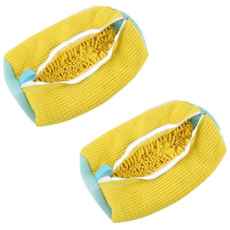 Yellow Reusable Laundry Shoe Bag - 2 Piece