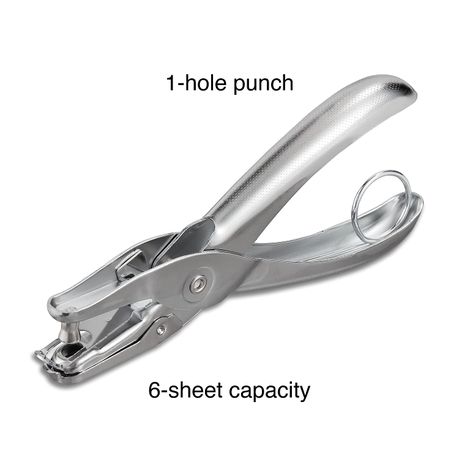 1 Hole Metal Plier Punch, 8 Sheets Silver variant image 2