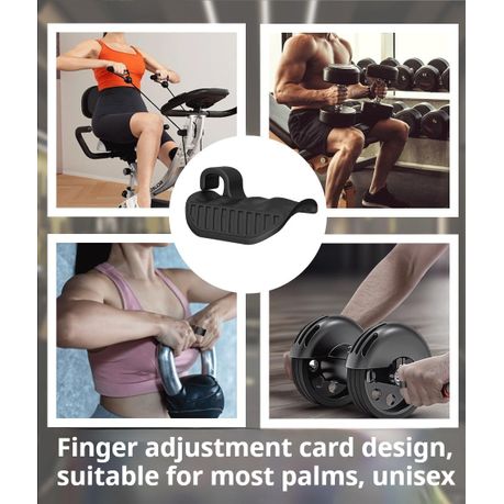 1 Pair Silicone Fingerless Gym Hand Workout Grips Palm Protection Gloves variant image 2