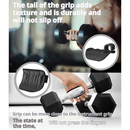 1 Pair Silicone Fingerless Gym Hand Workout Grips Palm Protection Gloves variant image 3