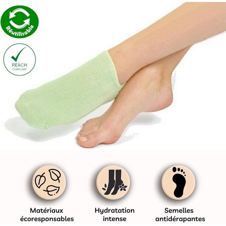 1 Pair Spa Gel Socks for Dry Heels and Cracked variant image 3