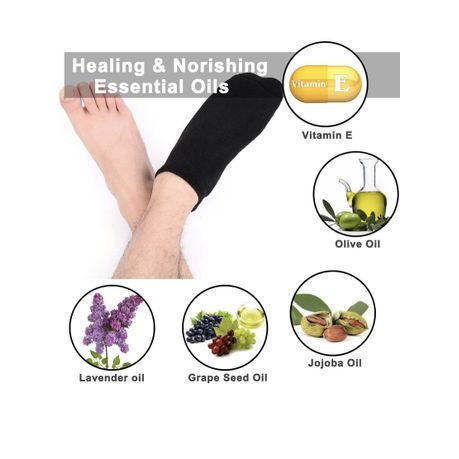 1 Pair Spa Gel Socks for Dry Heels and Cracked variant image 9