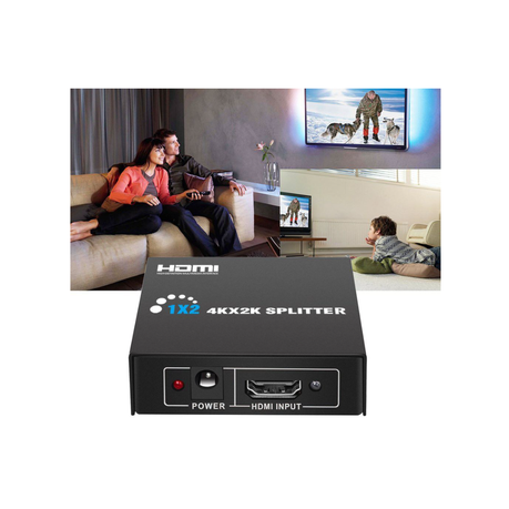 1 to 2 HDMI Splitter Adapter Converter for HDTV, 3D, TV, PC Computer Laptop variant image 3