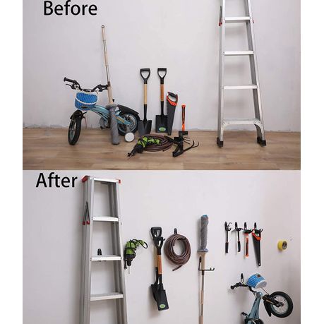 10 Pack Steel Heavy Duty Wall Mount Garage Hooks Tool Hangers variant image 2