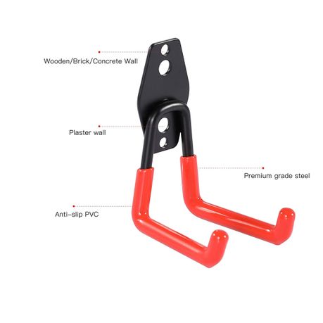10 Pack Steel Heavy Duty Wall Mount Garage Hooks Tool Hangers variant image 10